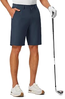 TBMPOY Men's 9" Golf Shorts Stretch Dress Quick Dry Casual with 5 Pockets