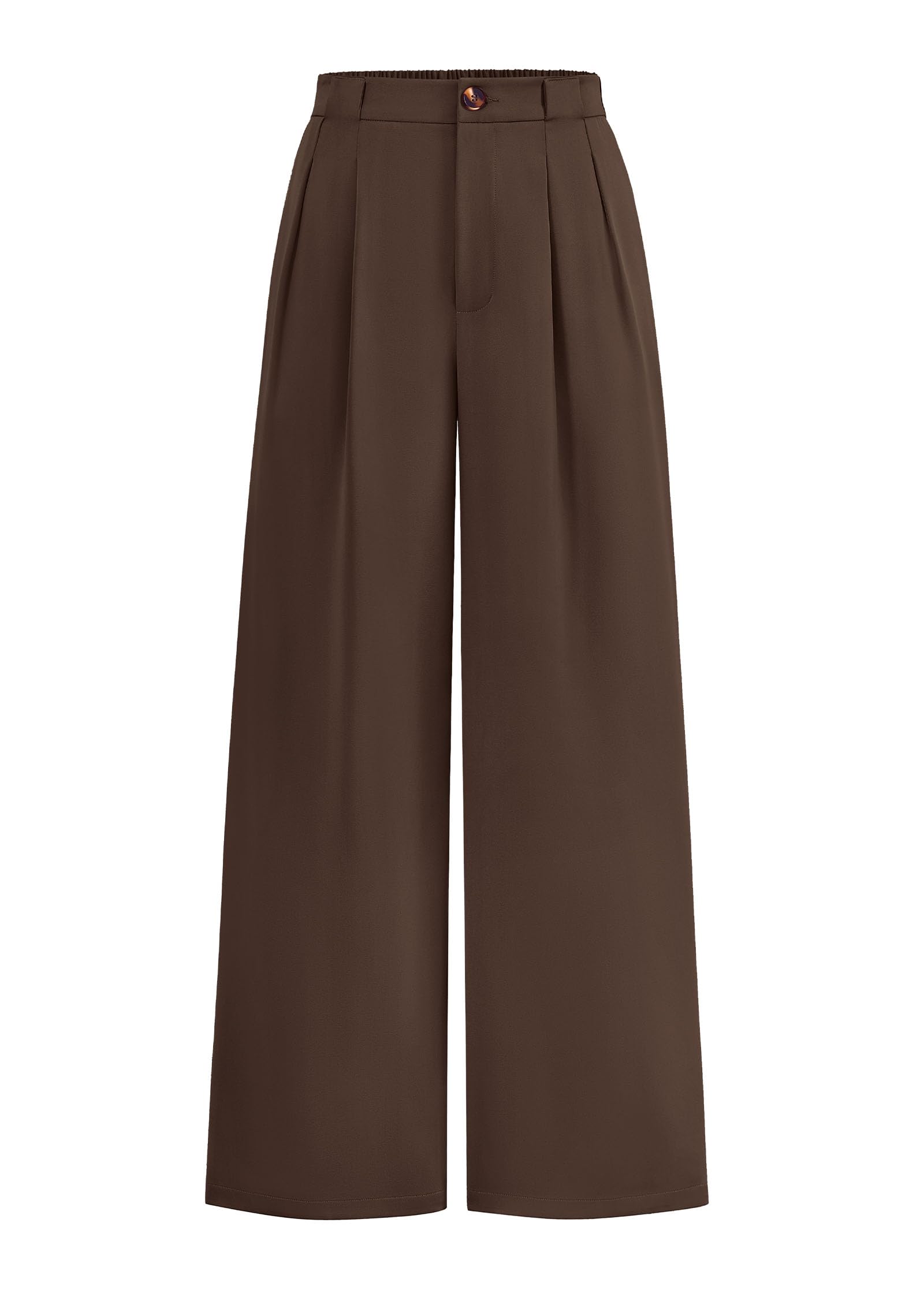 KIRUNDO Wide Leg Pants for Women 2026 Dressy High Waisted Button Trousers