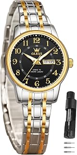 OLEVS Women's Watch Elegant Waterproof Classic Women Watch with Quartz Movement, Fashionable Design with Date Display Luminous Hands Wrist Watch Ladies Exquisite Design for Women Simple Wristwatches