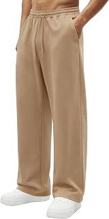 Hardaddy Men's Lightweight Sweatpants Baggy Open Bottom Lounge Pants