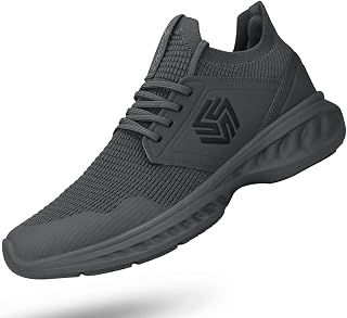 Giniros Mens Slip On Walking Shoes Non Slip Running Shoes Breathable Workout Shoes Lightweight Gym Sneakers