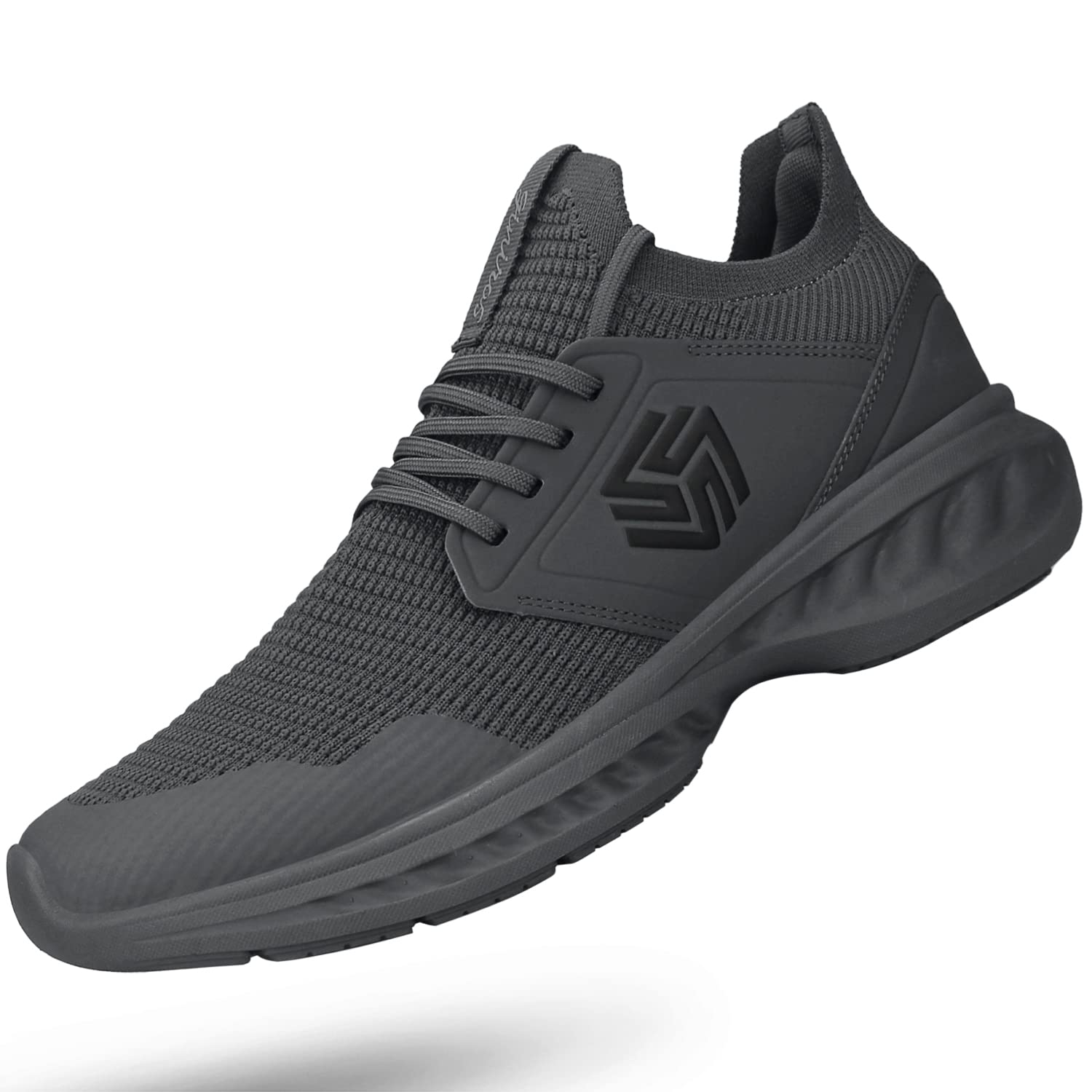 Giniros Mens Slip On Walking Shoes Non Slip Running Shoes Breathable Workout Sho