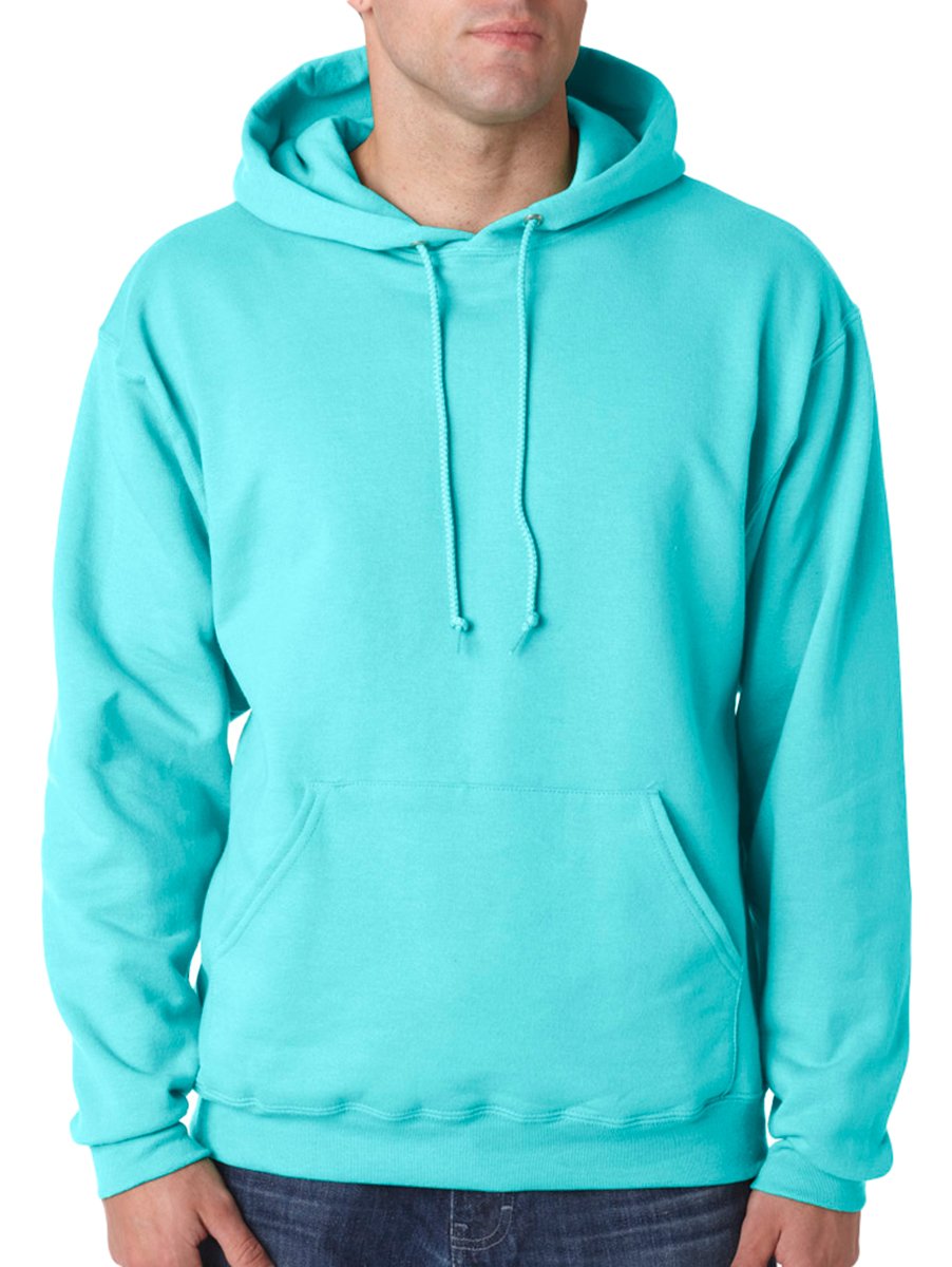 Jerzees Adult 8 oz. NuBlend® Fleece Pullover Hood 2XL SCUBA BLUE