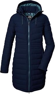 Killtec Damen Kow 96 Wmn Qltd Ct Steppmantel/Funktionsmantel in Daunenoptik mit abzippbarer Kapuze (1er Pack)