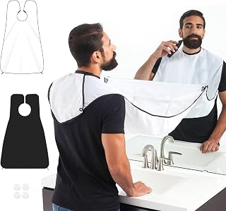 Shaving Apron for Men Professional Grooming Apron with Adjustable Neck Beard Care Tools for Home Salon