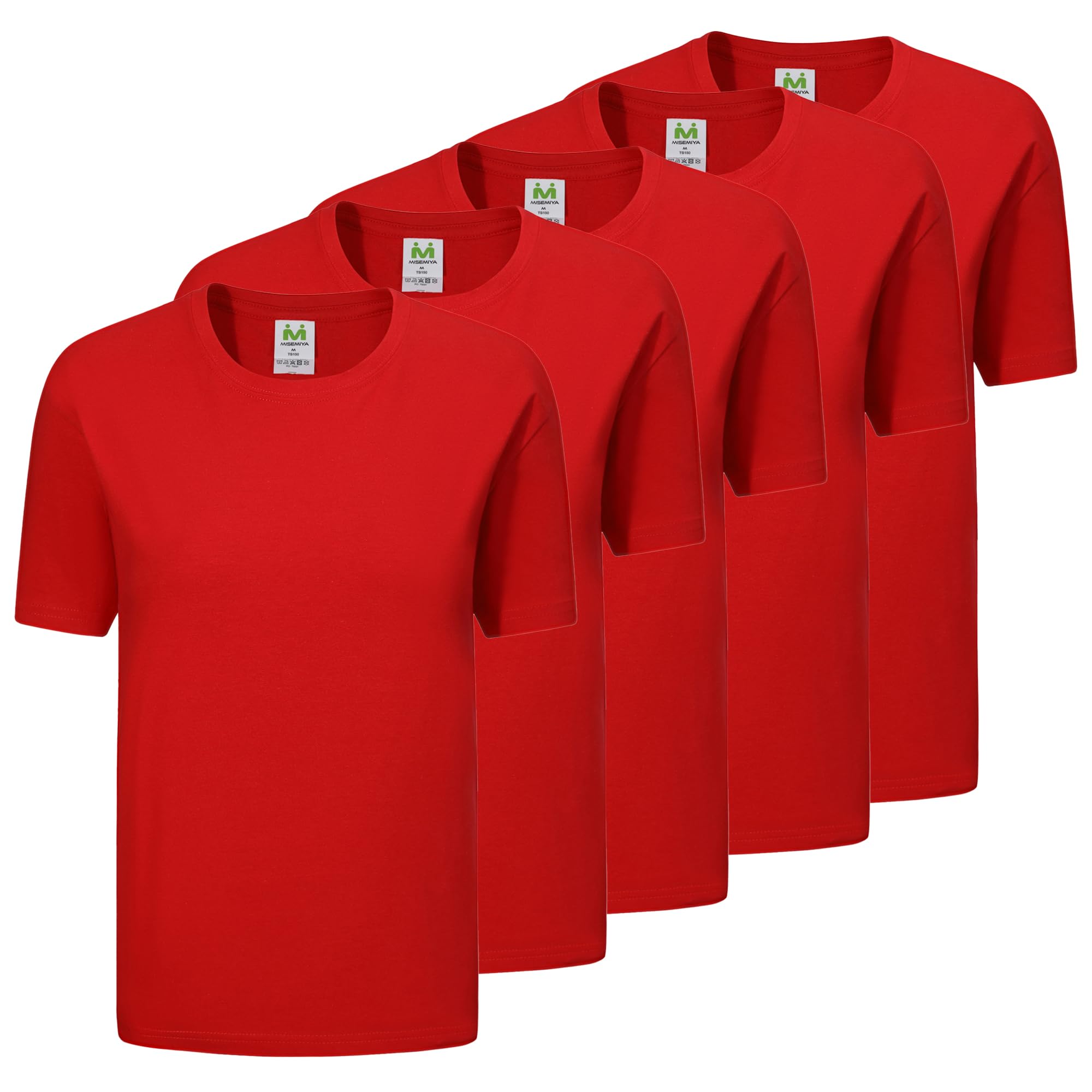 MISEMIYA T Shirt - Mz-5-TS135 Unisex Adult T-Shirt (Pack of 5)