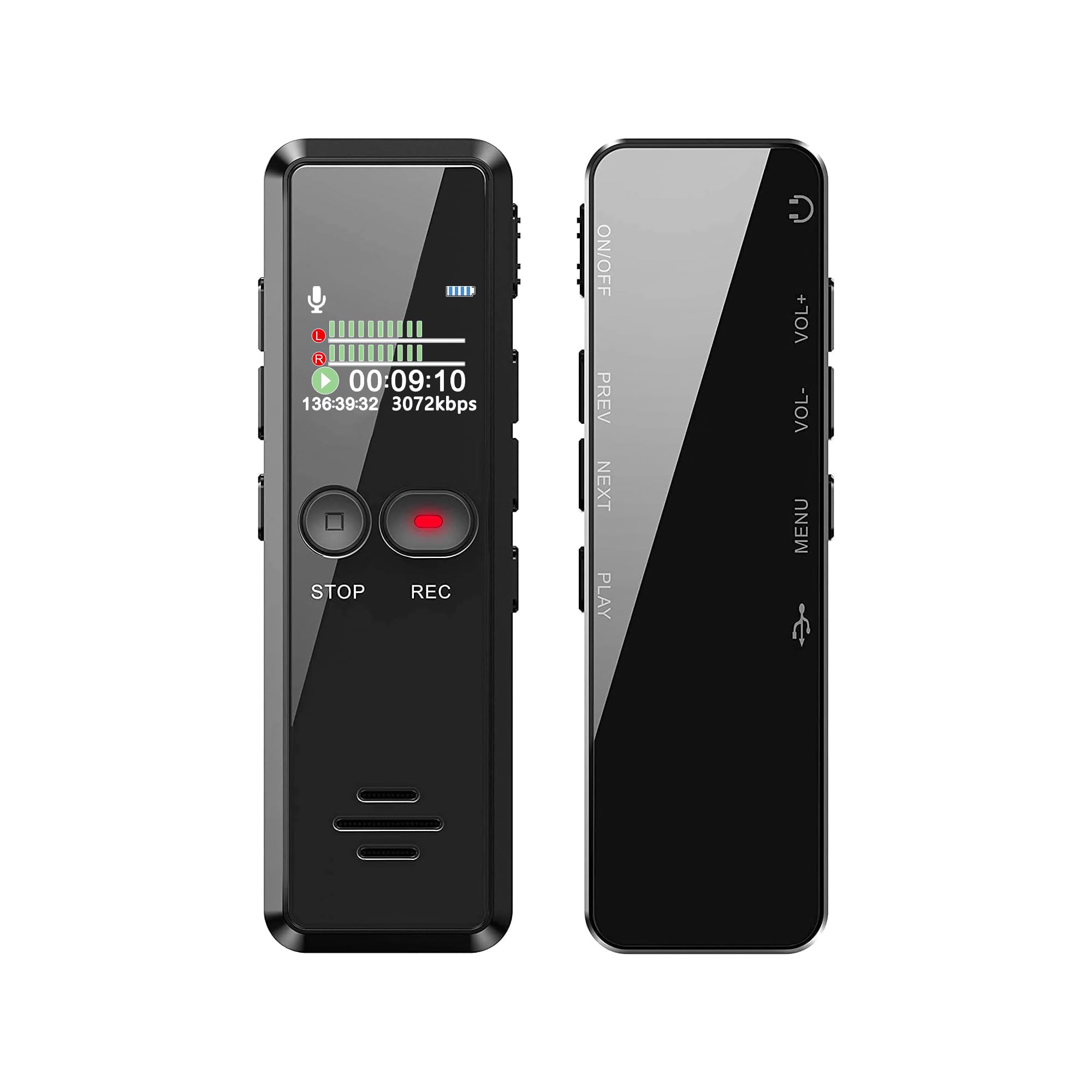 Liebssen Digital Voice Recorder with Playback Enhanced Audio Dictaphone with One