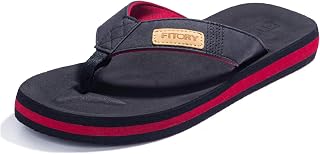 FITORY Men's Flip-Flops, Thongs Sandals Comfort Slippers for Beach