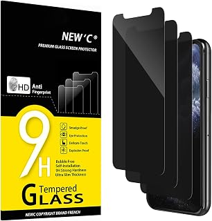 New'C Privacy Film for iPhone 11 Pro/XS/X, Privacy Glass 28°