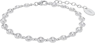 s.Oliver Bracciale in argento sterling 925/acciaio inossidabile per donna, bracciale, motivo, fornito in confezione regalo per gioielli