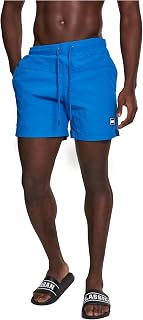 Urban Classics Block Swim Shorts Men's Swimming Shorts Red Basics Streetwear