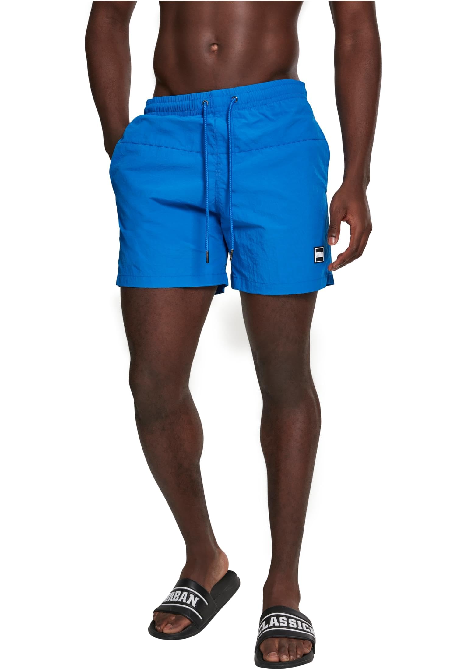 Urban Classics Block Swim Shorts Men's Swimming Shorts Red Basics Streetwear