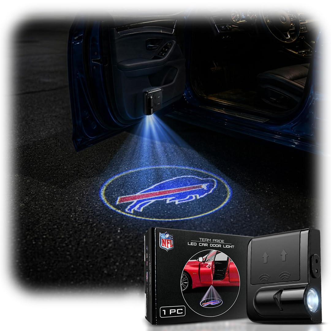 NFL Buffalo Bills LED Car Door Lights Logo Projector Puddle Light | Officially L