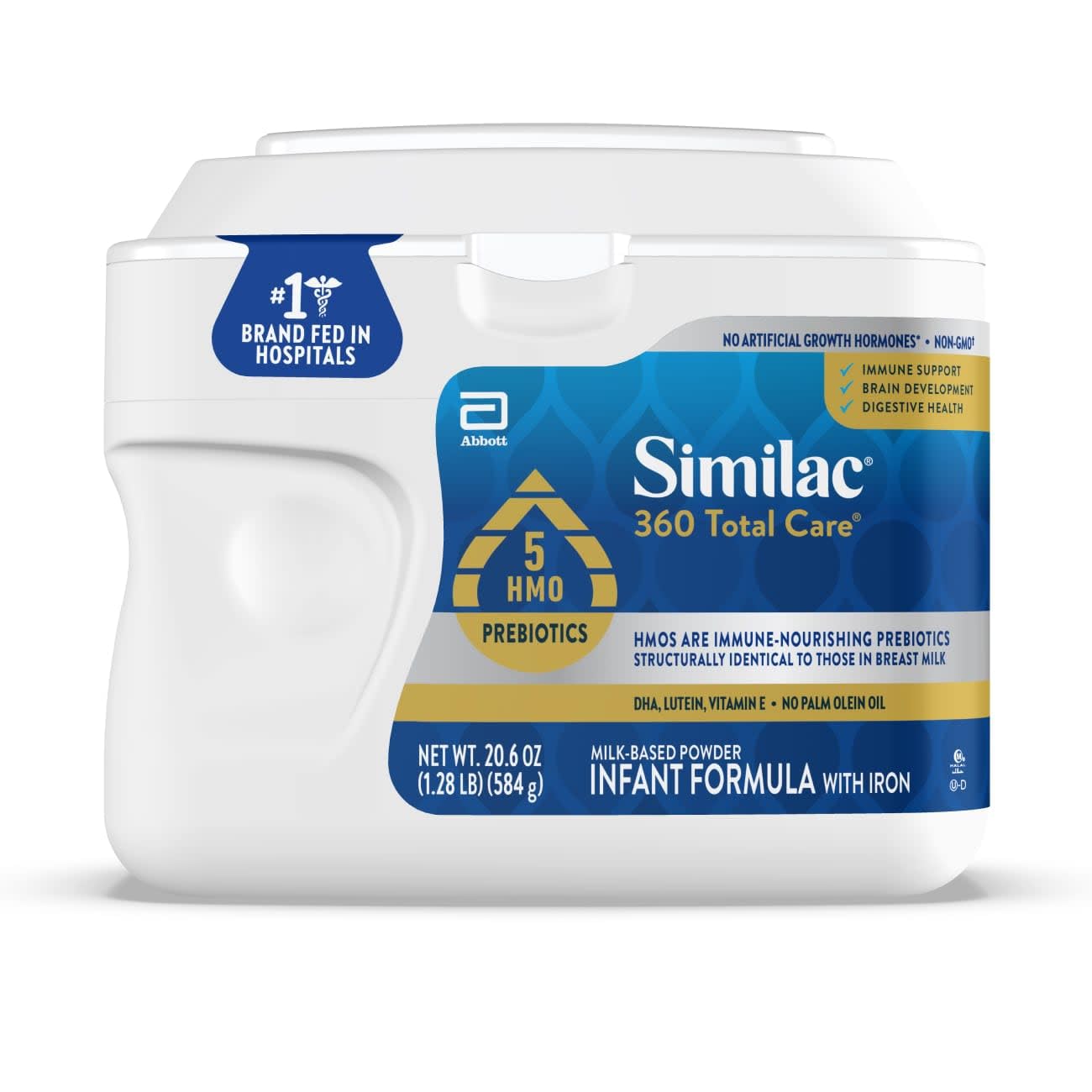 Similac 360 Total Care Baby Formula Powder, 5 HMO Prebiotics | Infant formula to