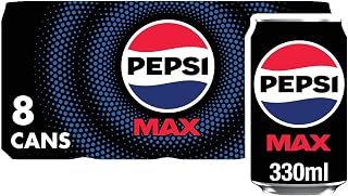 Pepsi Max Cola | 330ml Can | 8 Pack