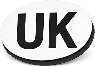 1 Pack UK Magnetic Car Sticker for Europe | Replaces GB | 18 x 13.3 cm (1) | UK Car Magnet Badge for Steel Panels Only, Not Aluminium or Plastic | Weatherproof, Removable, No Residue | Driving Abroad
