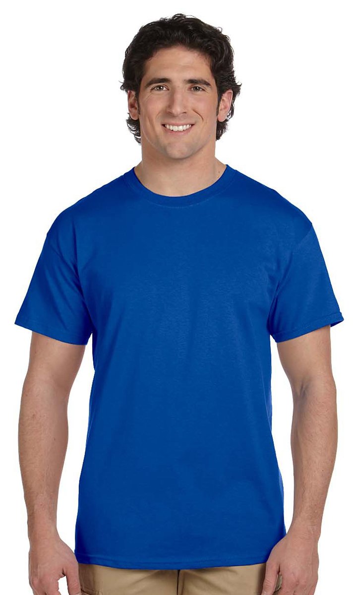 Gildan Men's Ultra Cotton Crew Neck Short Sleeved T Shirt Top Classic Item Men's