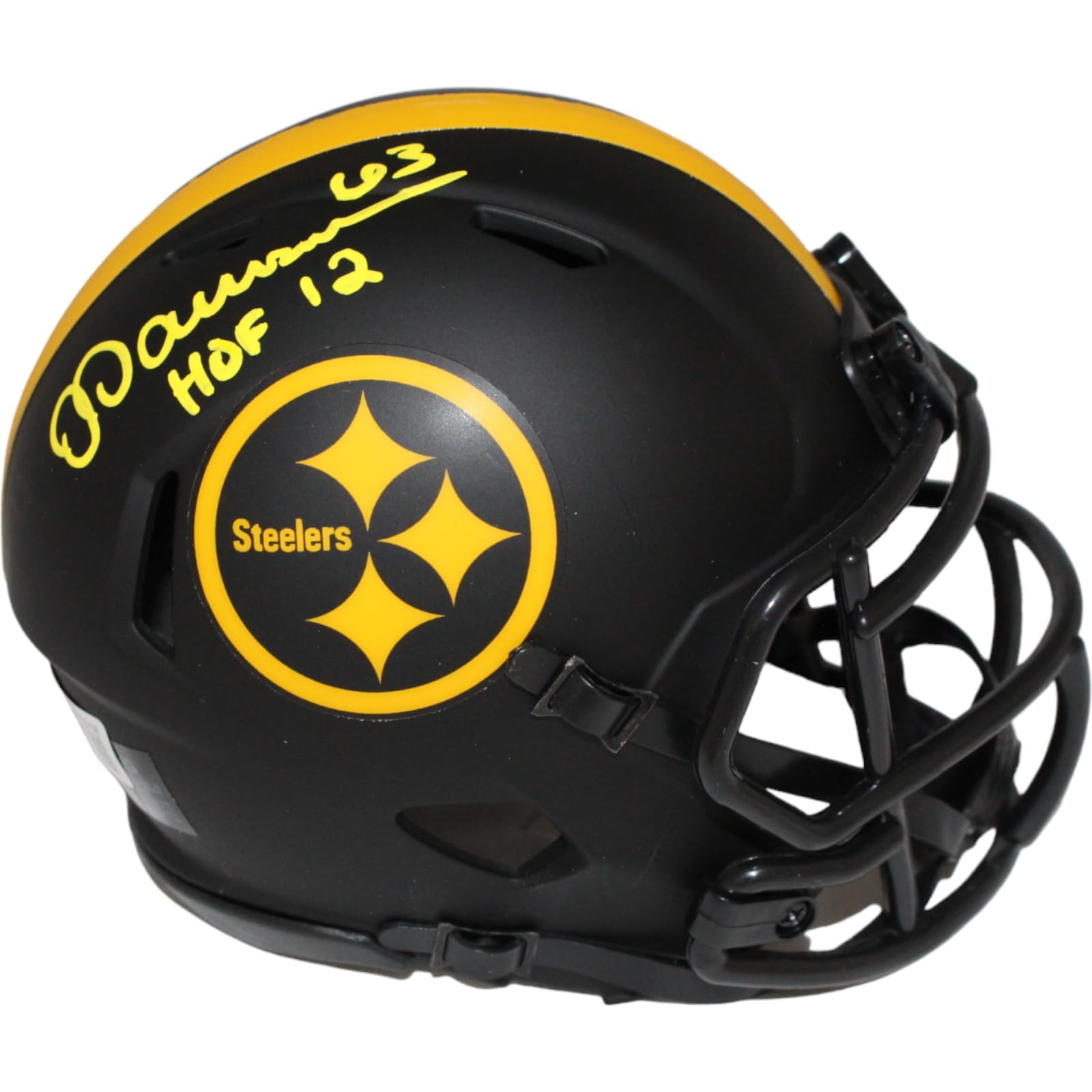 Dermontti Dawson Signed Pittsburgh Steelers Eclipse Mini Helmet Beckett