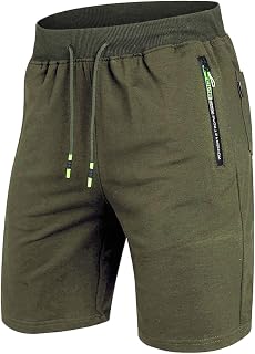 ZOXOZ Shorts for Men Sport with Zipper Cotton Shorts