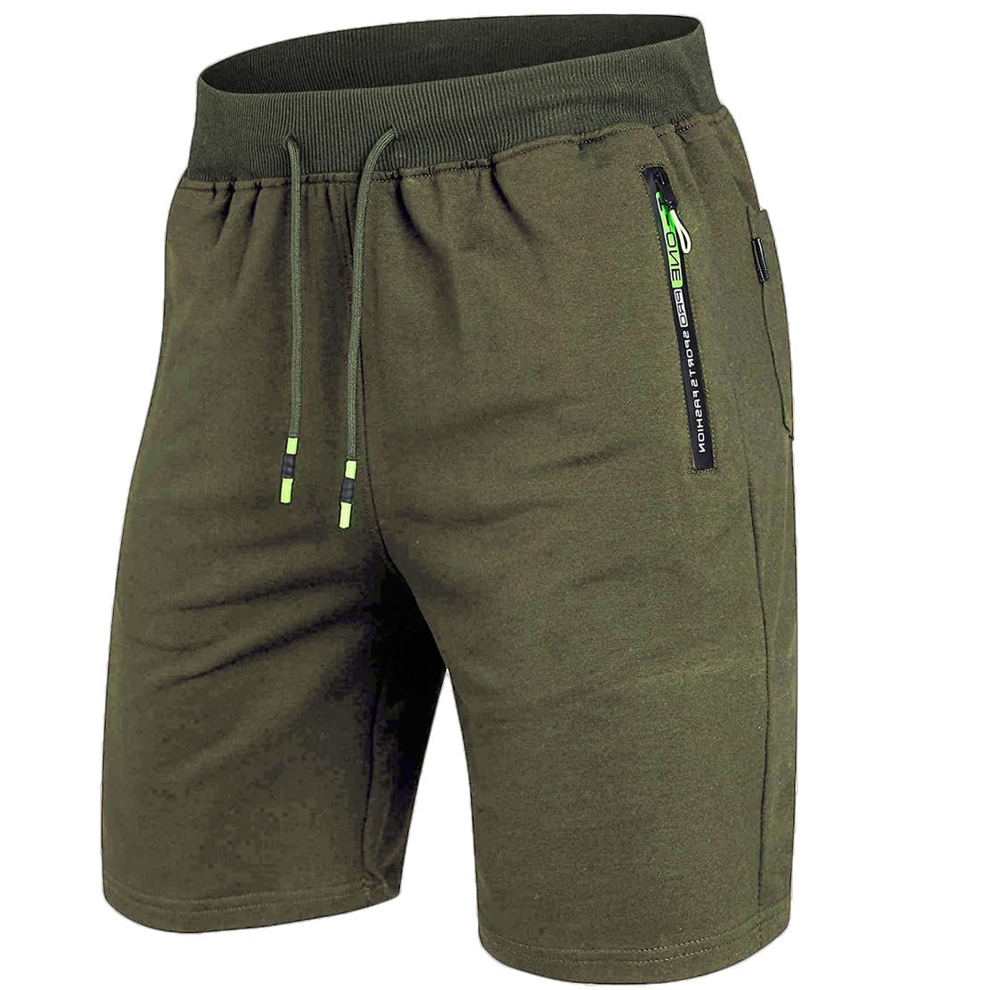 ZOXOZ Shorts for Men Sport with Zipper Cotton Shorts