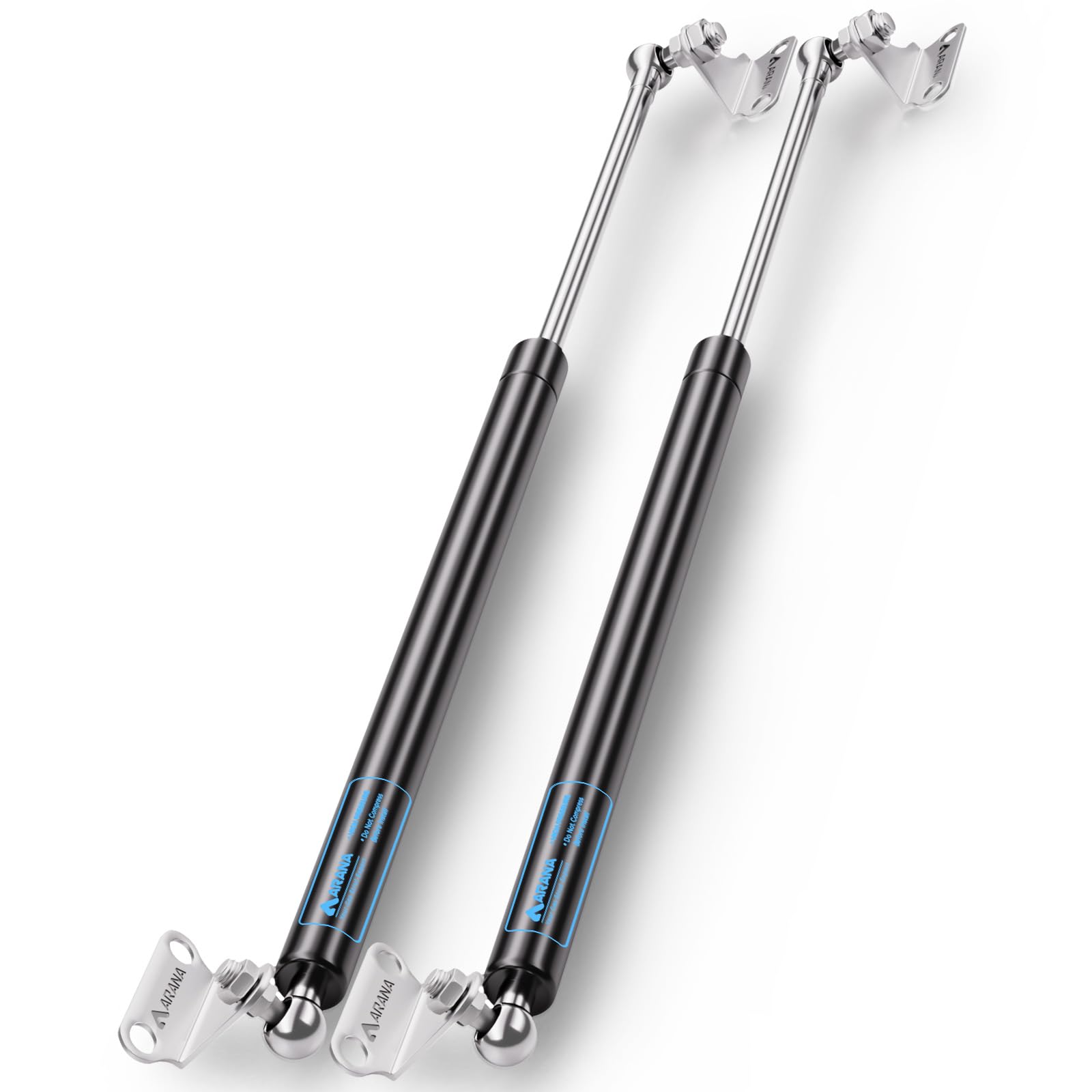 ARANA Gas Struts 25" 100lb for RV Bed Hatch & Storage Box Lid, 2 Pack | Heavy Du