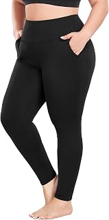 COOTRY Plus Size Leggings for Women with Pockets Workout Yoga Pants