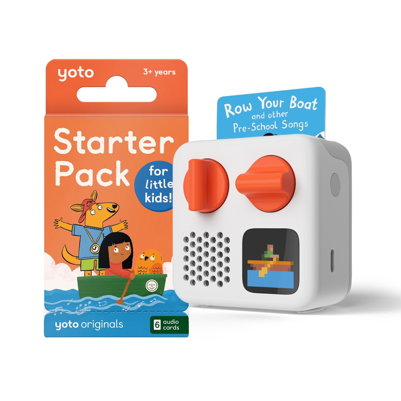 Yoto Mini (2024 Edition) + Starter Pack for Little Kids Bundle, Ages 3+ | MP3 pl