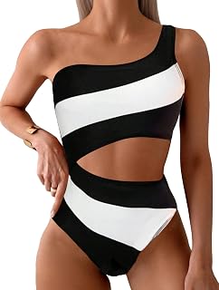 Leoparts One Piece Swimsuits Monokini Monokini One Shoulder Cutout High Swimwear Beachwear