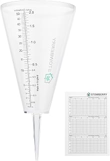 STOWBERRY Outdoor Rain Gauge for the Garden, Easy to Use & Read Rain Meter | The STOWBERRY rain gauge is designed for precise tracking of rainfall amounts, helping gardeners, landscapers, and homeowners
