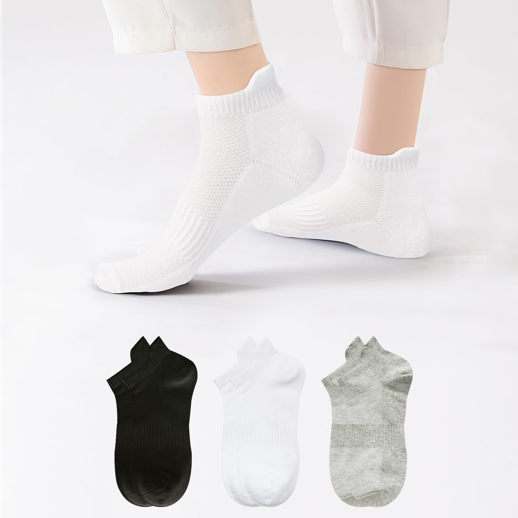 Womens Athletic Ankle Socks Cotton Low Cut Comfort Breathable Casual 3/6/12 Pair
