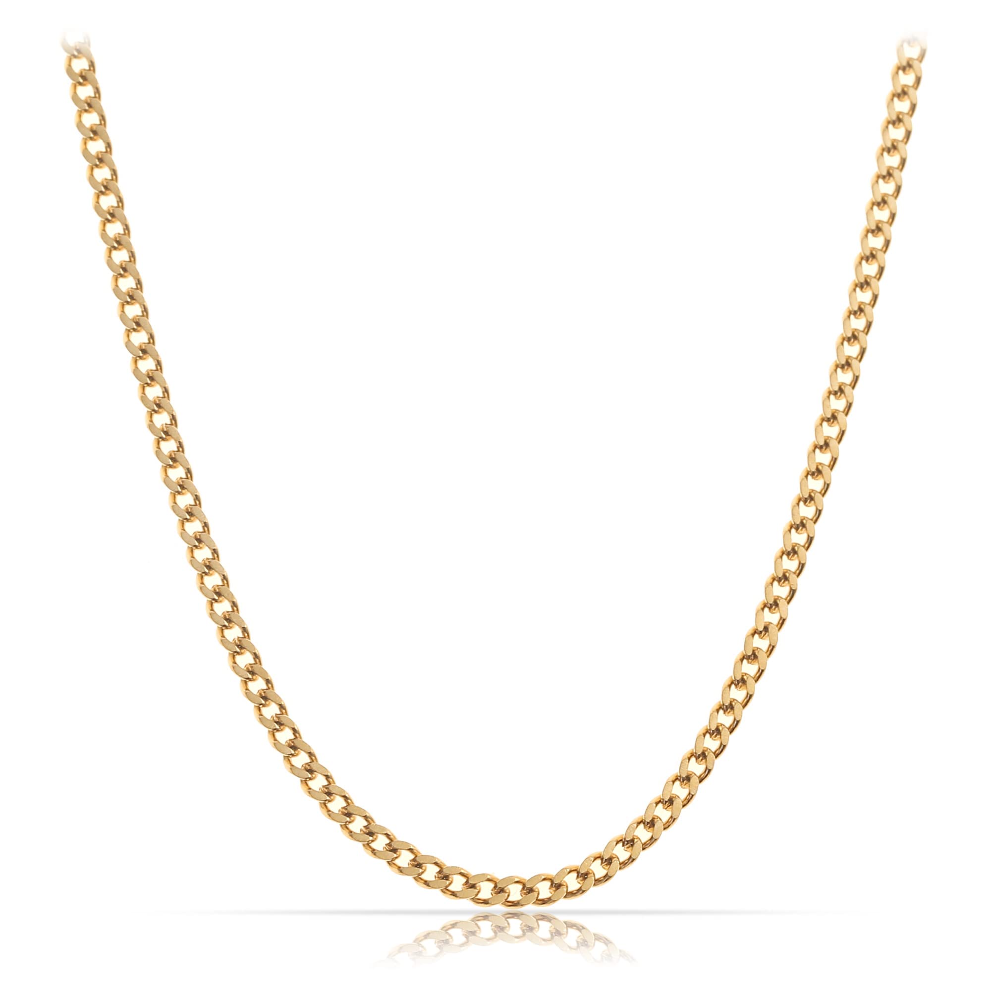 Made by Nami Stainless Steel Necklace for Men Solid Necklace 60cm Reinforced Cha