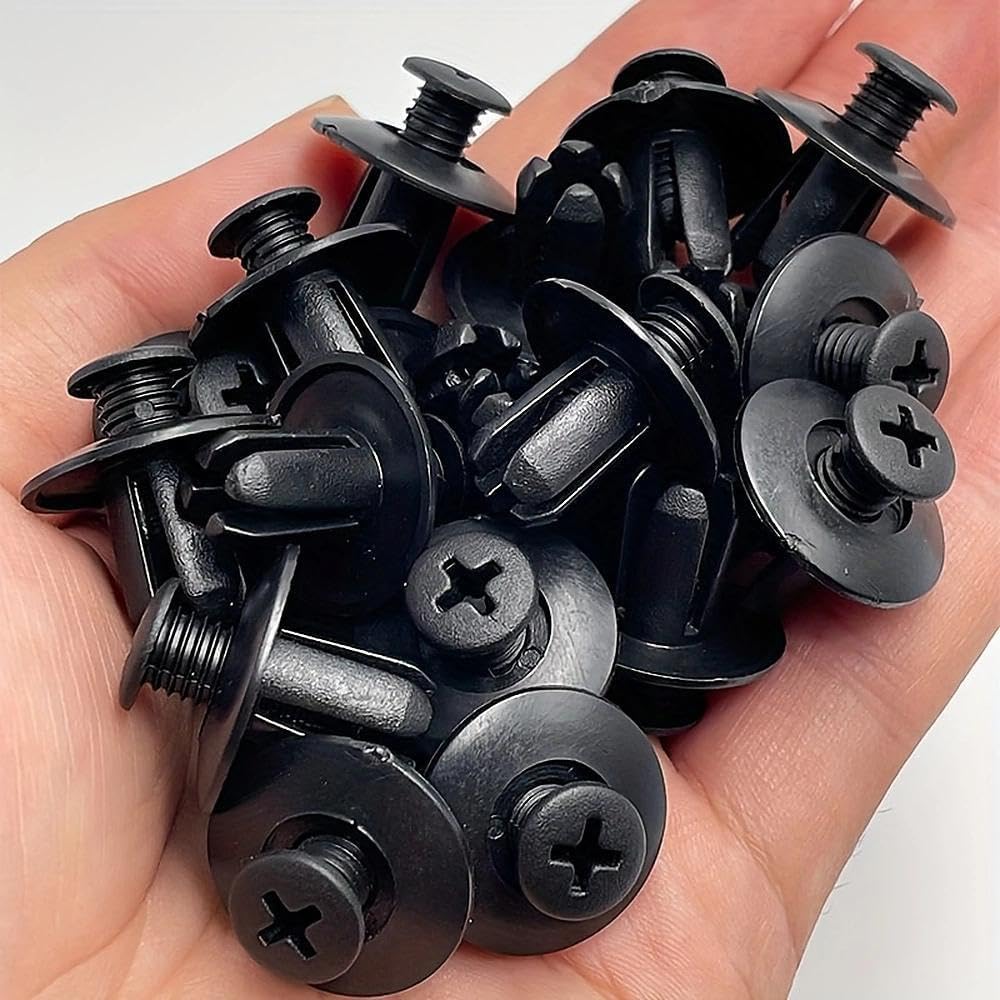 50 Pack Universal Car Fasteners, Durable Plastic Interior and Trunk Clips for Au
