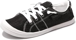 Women's Slip-On Canvas Sneakers, Low Top Walking Shoes