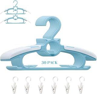 Baby Nursery Closet Hangers,30Pack Space Saving Kids Hanger Blue