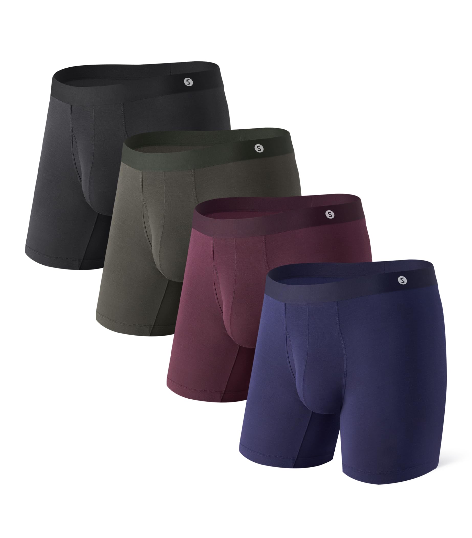 Separatec Men's Underwear Separate Pocket Breathable Micro Modal Boxer Briefs Se