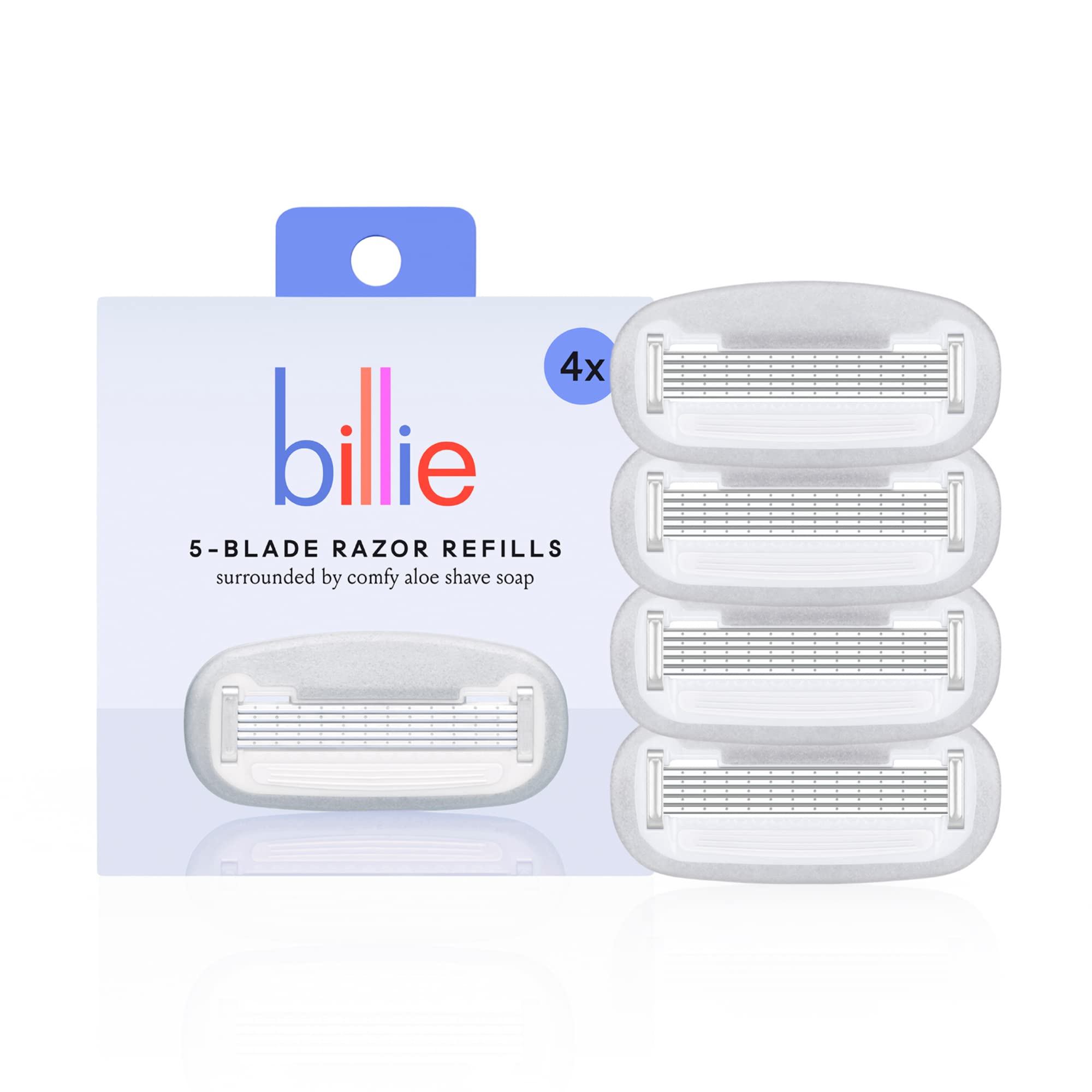 Billie Razor Refills Women, 4 ct | 5 blade razors for women, Sensitive skin, Sur