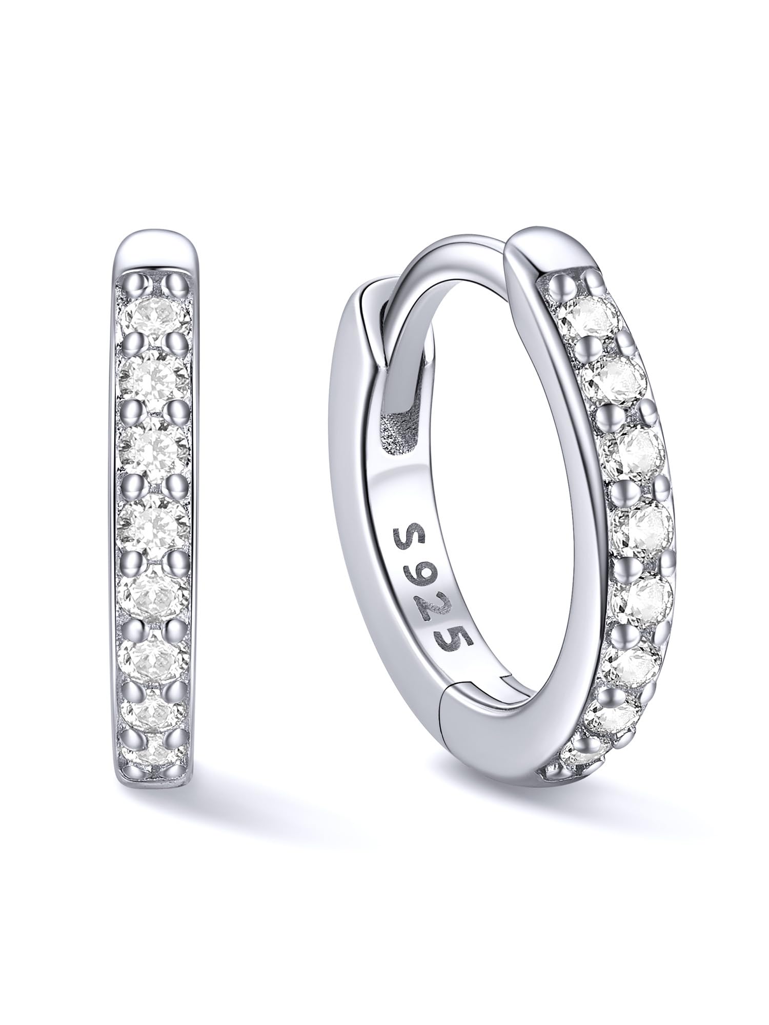 ChicSilver 925 Sterling Silver Hoop Earrings for Women, Small Hoops, 6-20MM