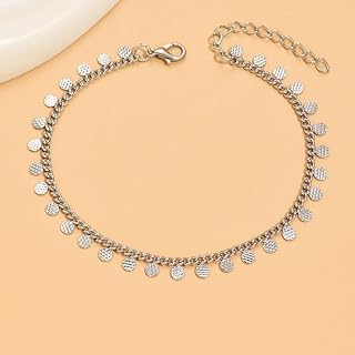 Women's Silver Coin Pendant Anklet Jewellery