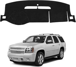 FIILINES Dash Cover for 2007-2014 Tahoe Suburban/GMC Yukon XL, 2007-2013 Avalanche Silverado 1500 2500 3500 LTZ/GMC Sierra SLT Denali, Dashboard Cover Mat Accessories