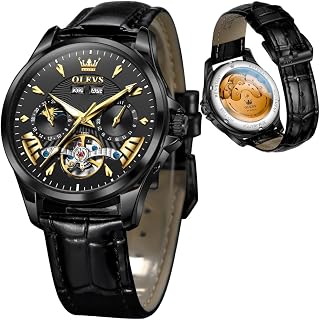 OLEVS Men's Stylish Silicone Band Chronograph Pro Diver Watch Chronograph Stainless Steel Watch Men Waterproof Big Dial