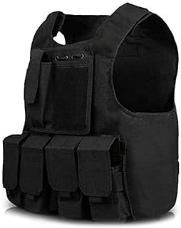 Kids Tactical Vest,Protective Airsoft Vest Kids,Adjustable Paintball Vest with Removable Pouch Youth for Boys Girls