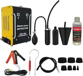Smoke Machine Automotive, All Accessories & 100ml Smoke Fluid for Cars | Fast 10s Car Smoke Leak Tester for Cars, Trucks, ATVs, Boats. Tests EVAP, Intake, Exhaust, Turbo & Vacuum Leaks