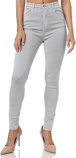 Gloop Women's Stretch Jeans Trousers Skinny Fit Jegging Skinny Jeans Stretch Trousers Push Up High Waist Jeans