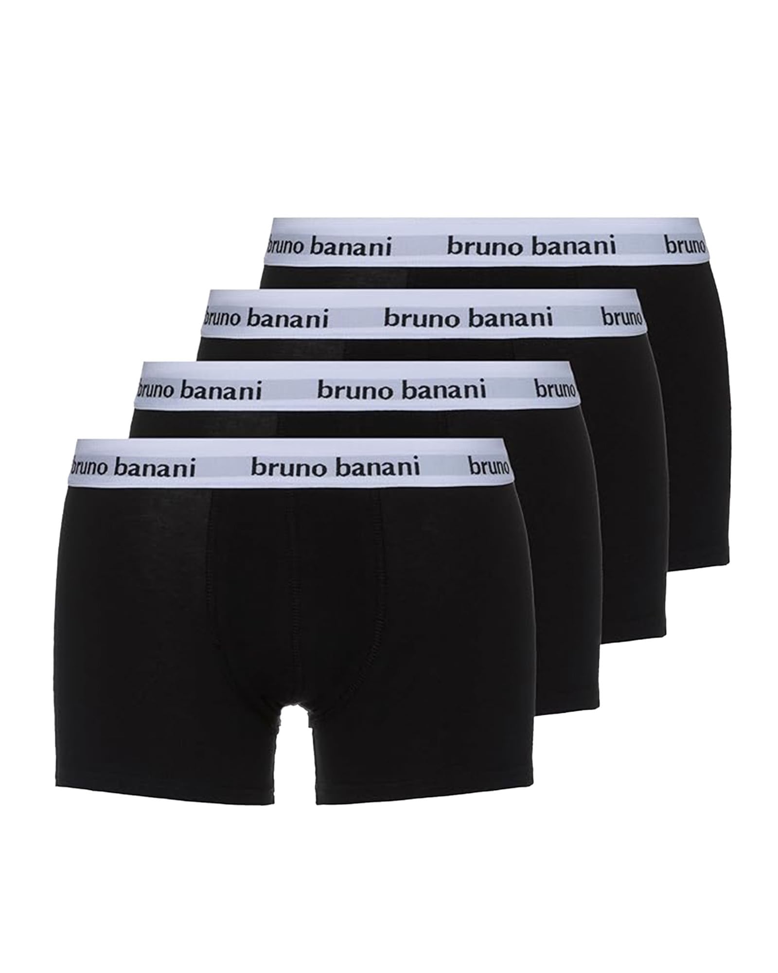 bruno banani Boxershorts Herren Snazzy Baumwolle ohne Eingriff - 4er Pack