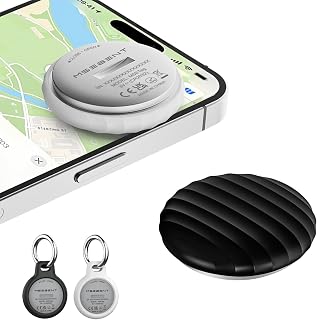 MSEBENT Air Tags-2 Pack, Apple Find My Item Finders for Luggage (iOS Only) | MFi certified, no monthly fees, replaceable batteries. Share with up to 5 others; IP67 with case properly installed.