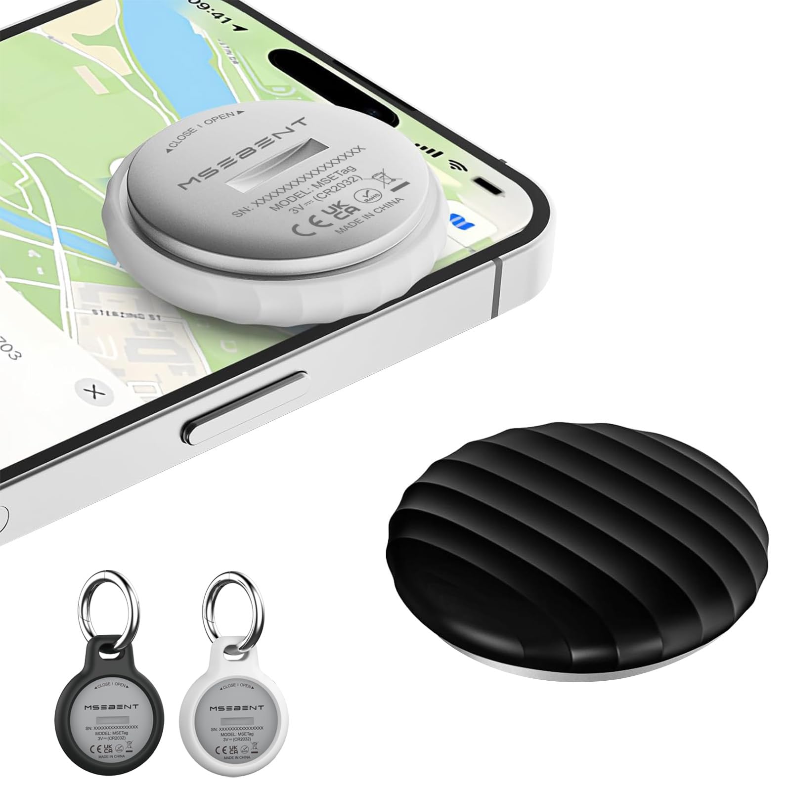 MSEBENT Air Tags-2 Pack, Apple Find My Item Finders for Luggage (iOS Only) | MFi