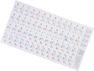Piano Keyboard Stickers for 88/61 / 54/49 / 37 Keys Music Stickers Piano Keys for Home Practice and Music Classes Clear Keyboard