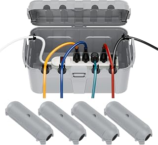 RESTMO 5-Piece Outdoor Waterproof Electrical Box Set, Weatherproof Box Set