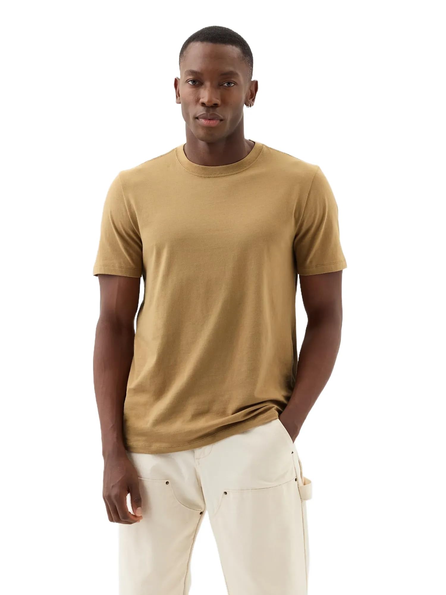 GAP Men's V-Everyday Soft Crew Stripe T-Shirt