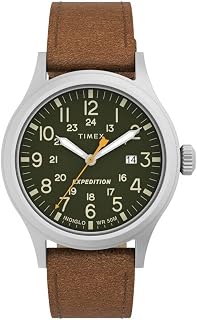 Timex Men's Expedition Scout 40mm Leather Strap Watch